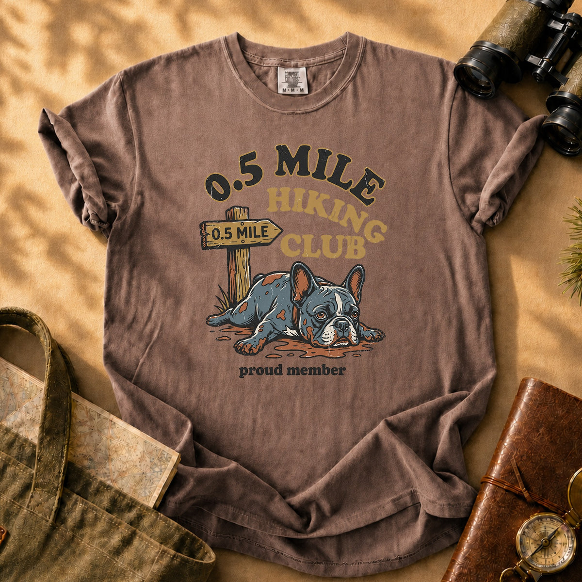 0.5 Mile Hiking Club Tee - Espresso