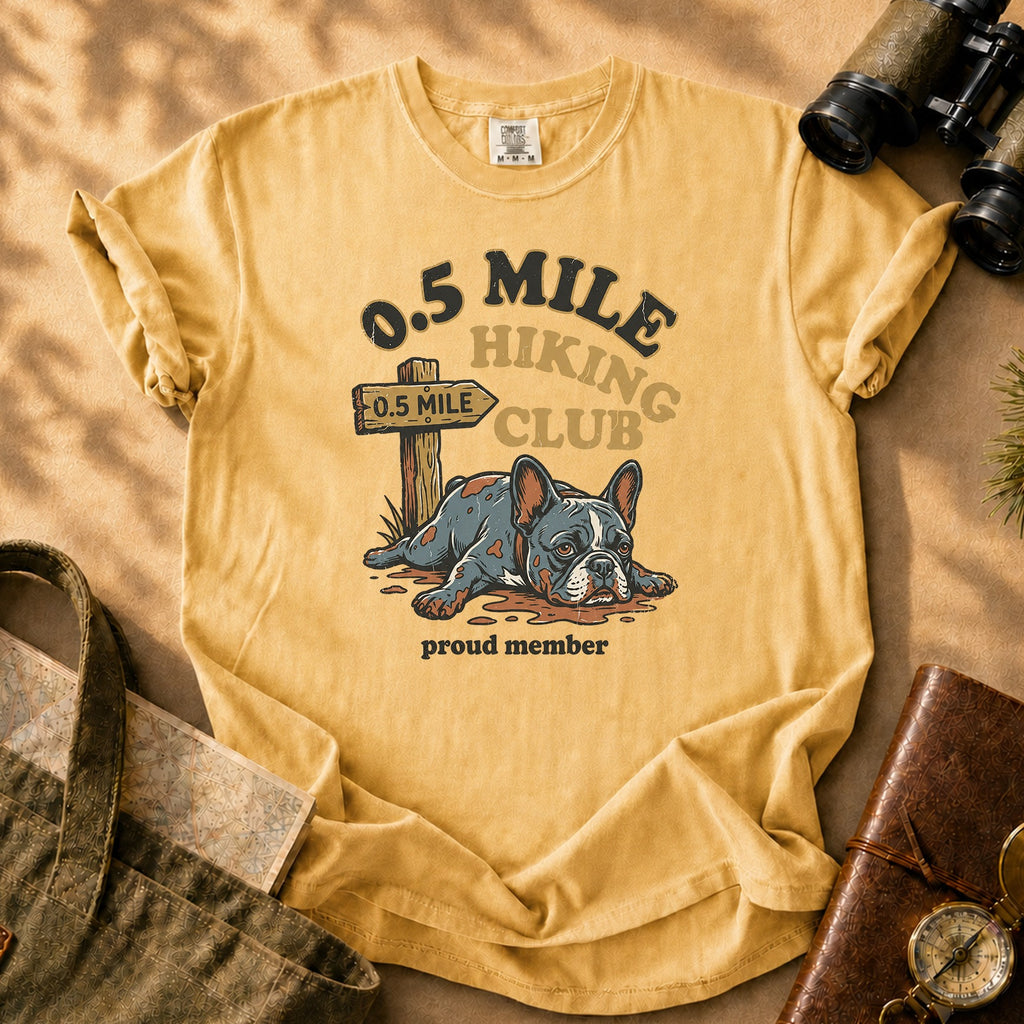 0.5 Mile Hiking Club Tee - Mustard