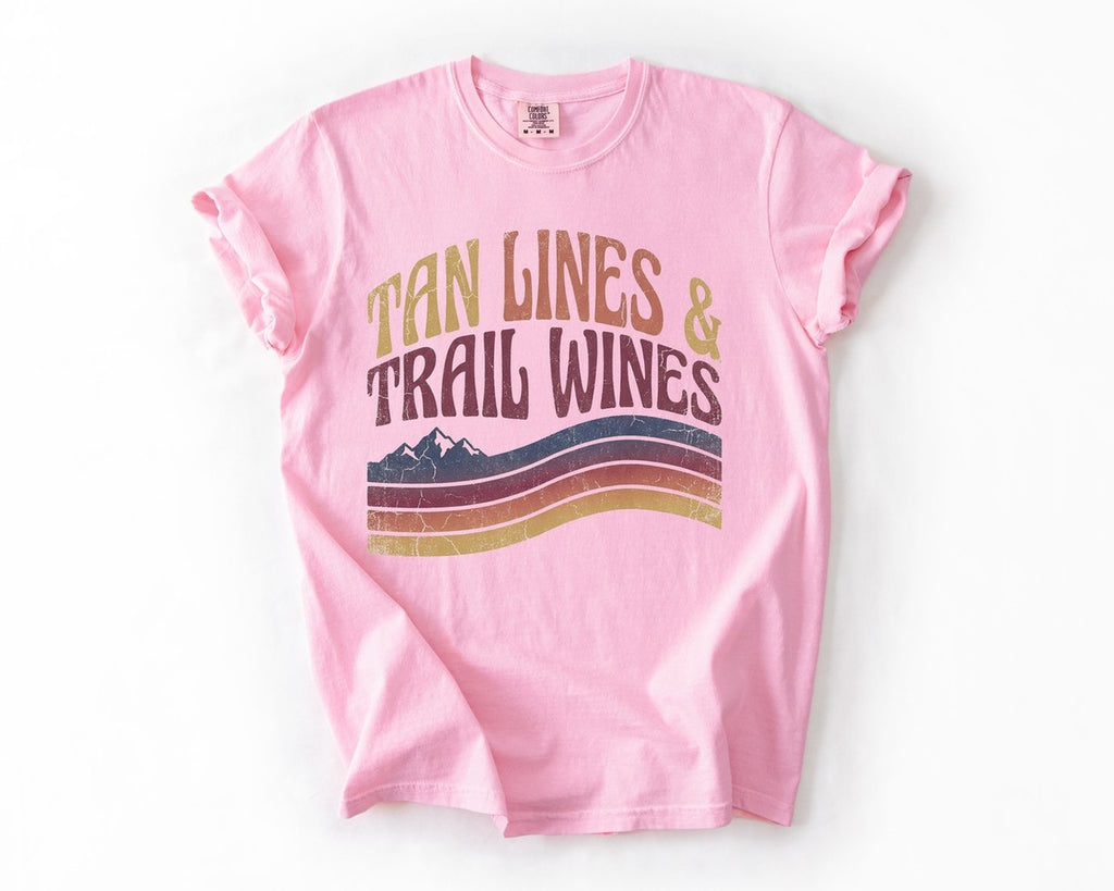 Tan Lines and Trail Wines T-Shirt - Blossom