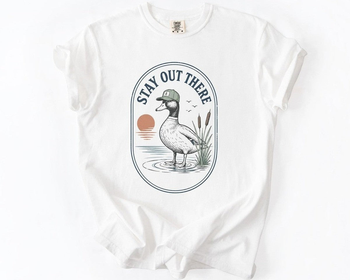 Stay Out There Duck - White