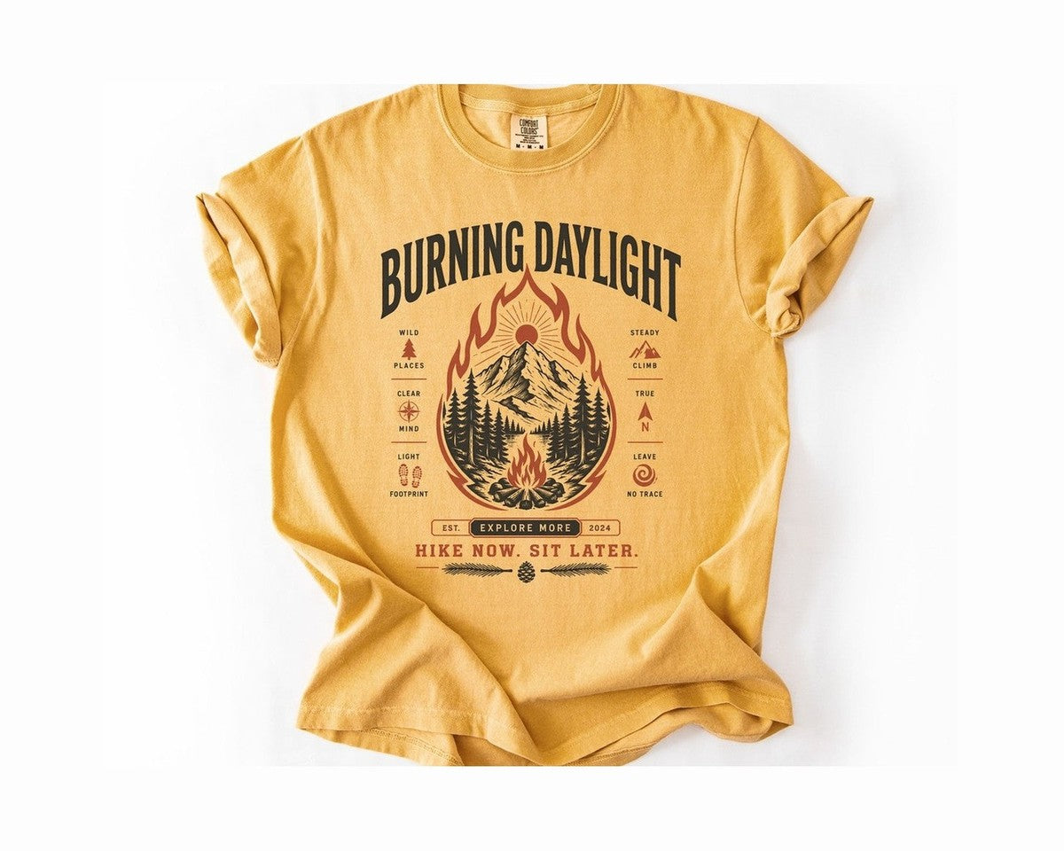 Burning Daylight Hike T-Shirt - Mustard