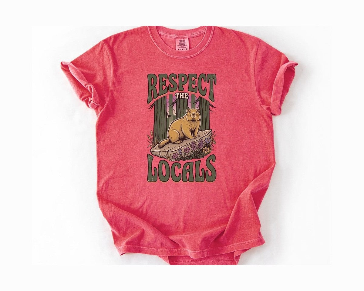 Respect the Locals T-Shirt - Watermelon