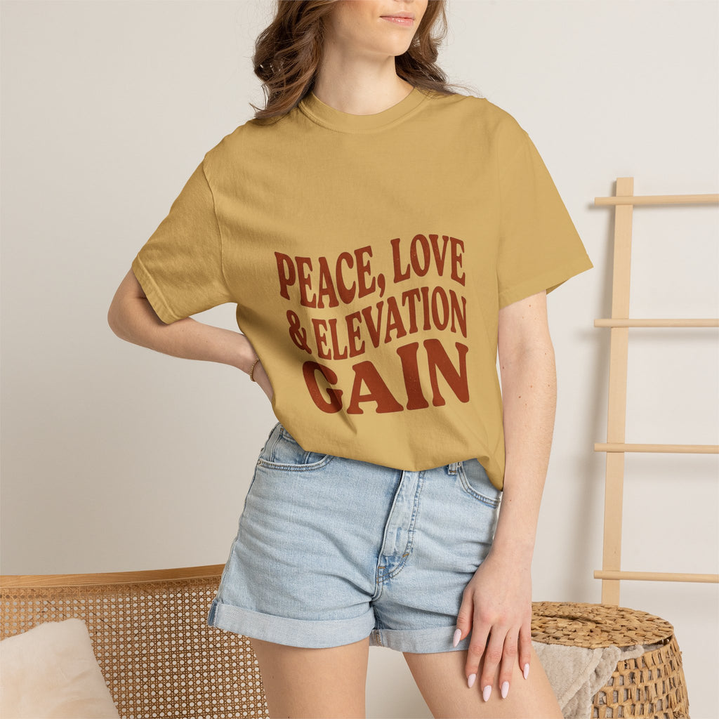 Peace Love & Elevation Gain Tee