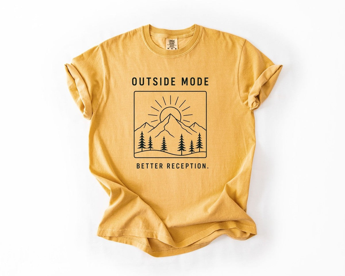 Outside Mode T-Shirt - Mustard