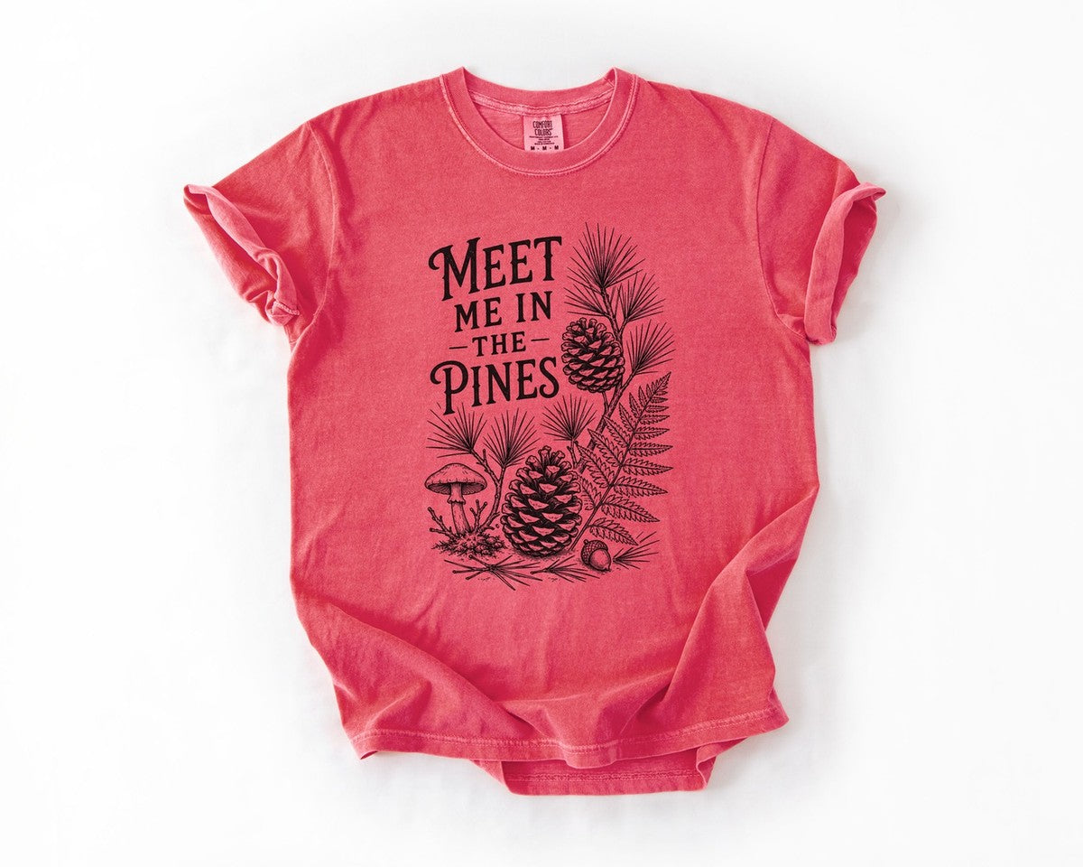 Meet Me In The Pines T-Shirt - Watermelon