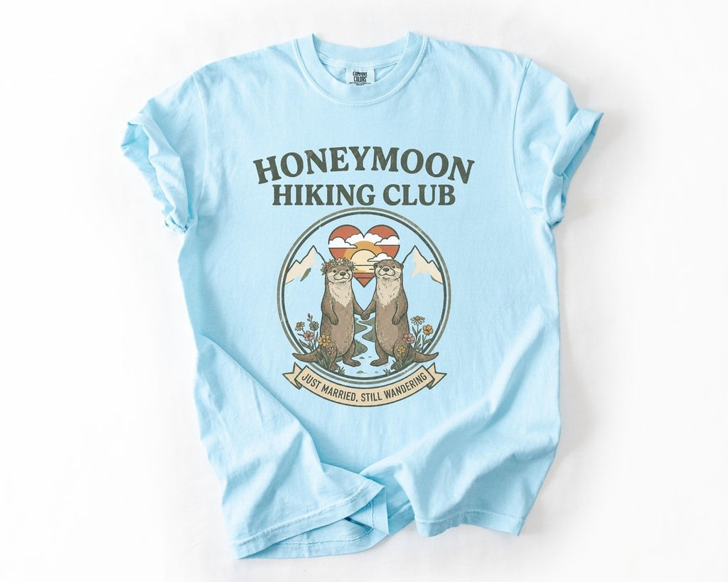 Honeymoon Hiking Club Tee - Chambray