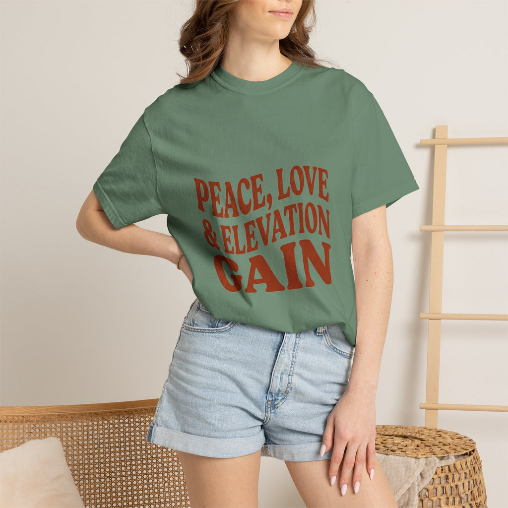Peace Love & Elevation Gain Tee