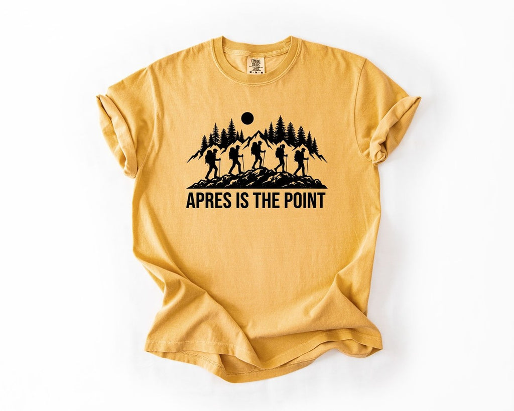 Apres Is The Point Ski T-Shirt - Mustard