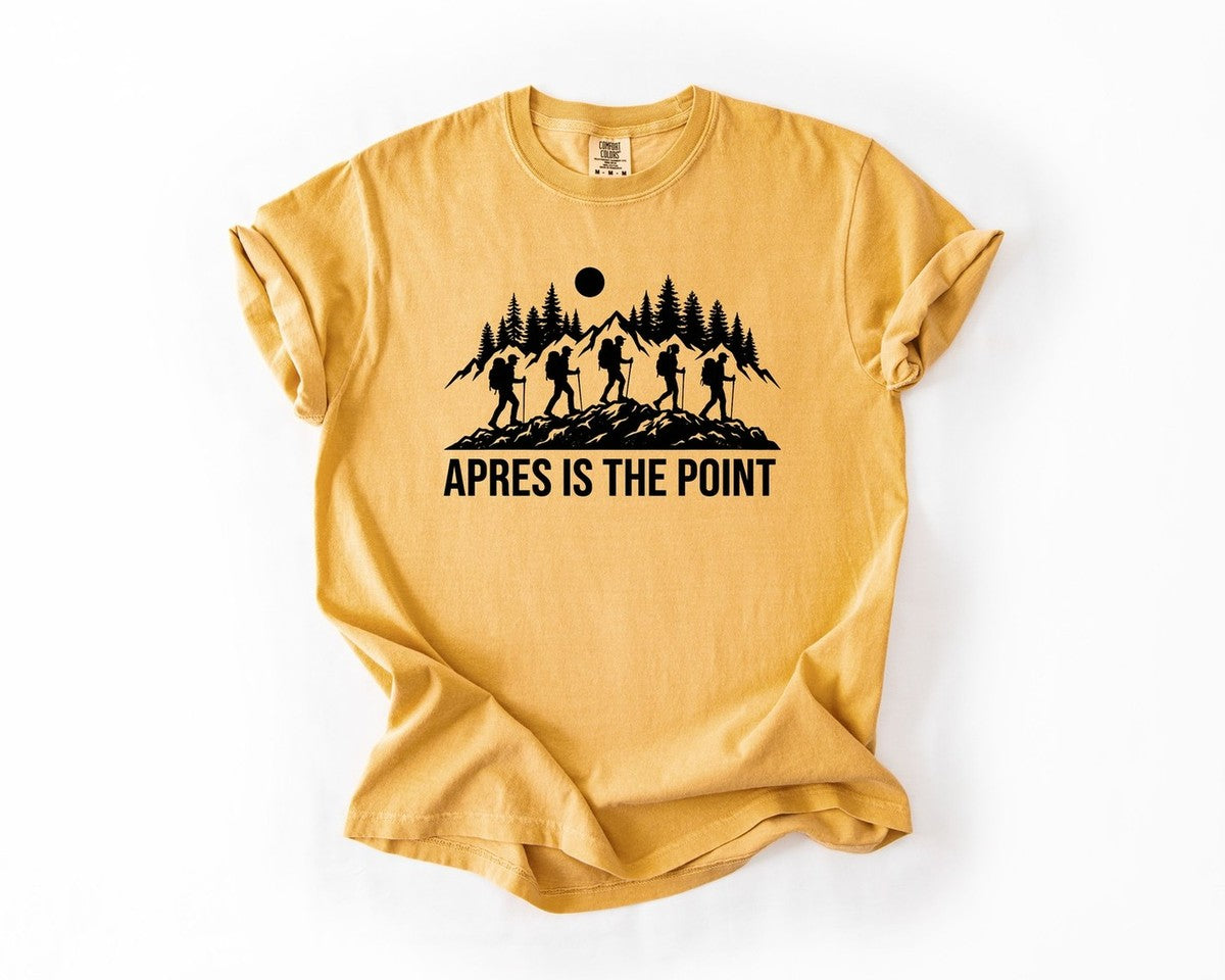 Apres Is The Point Ski T-Shirt - Mustard