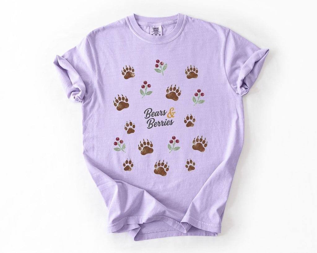 Bears & Berries Tee - Orchid