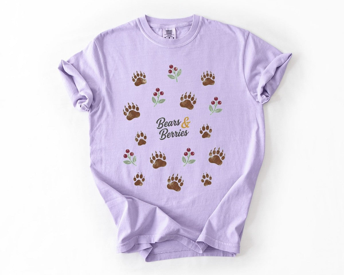 Bears & Berries Tee - Orchid