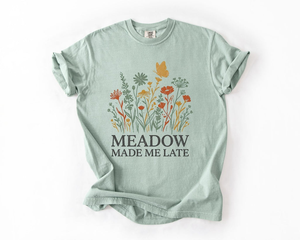 Meadow Made Me Late Tee - Bay