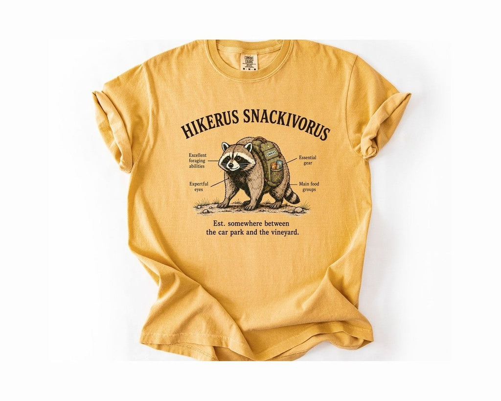 Hikerus Snackivorus T-Shirt - Mustard
