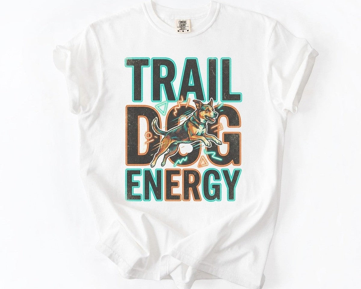 Trail Dog Energy Tee - White