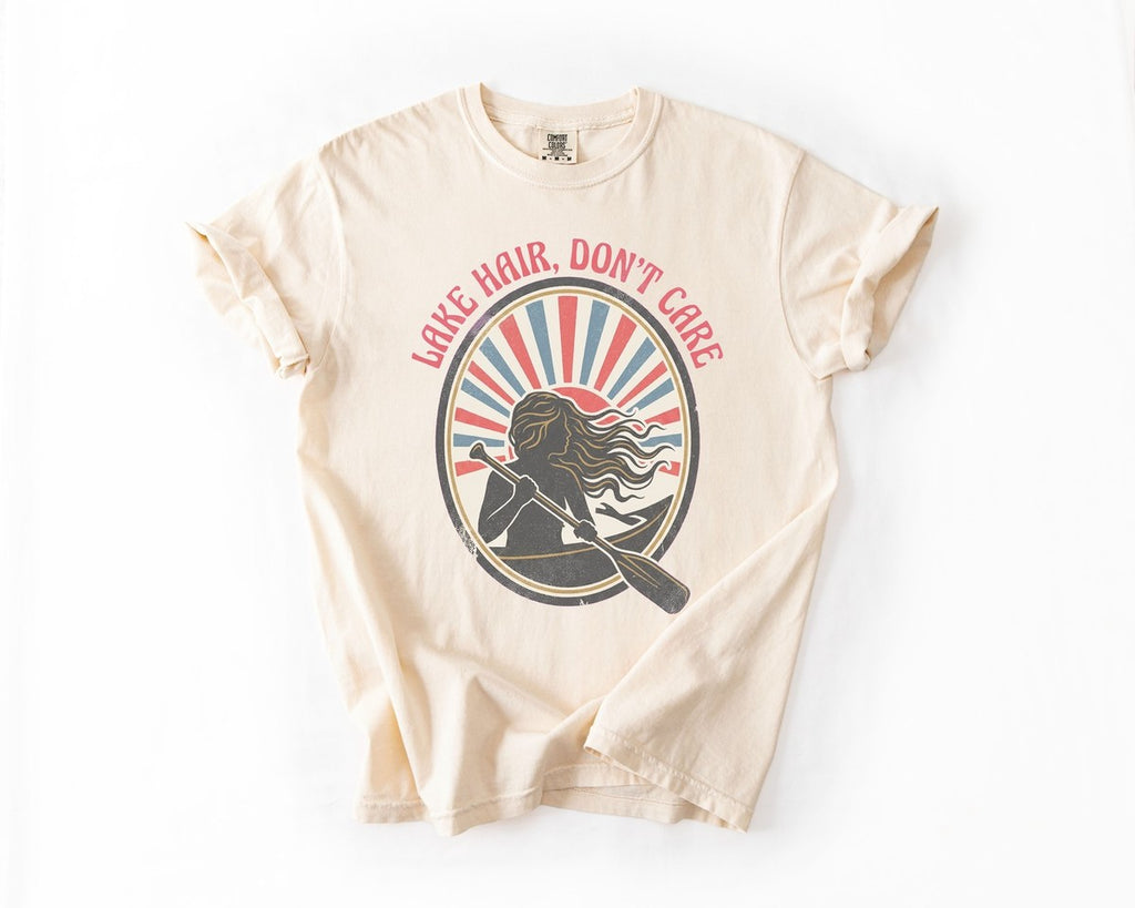 Lake Hair Dont Care Tee - Ivory