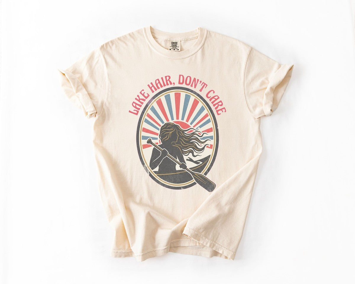 Lake Hair Dont Care Tee - Ivory