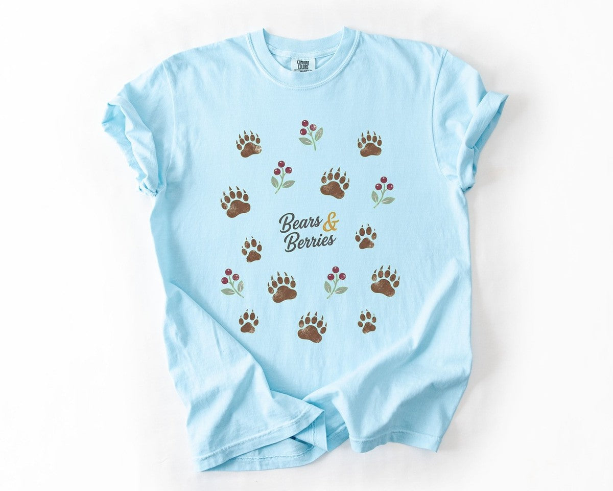 Bears & Berries Tee - Chambray
