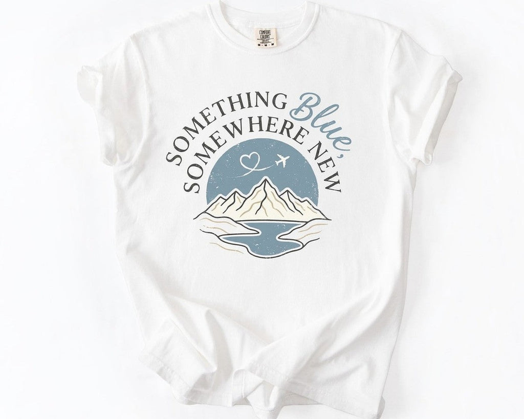 Something Blue Somewhere New Tee - White