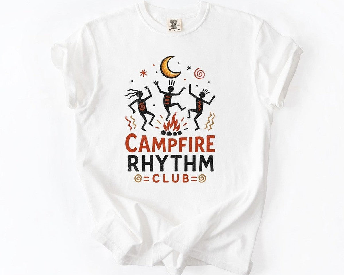 Campfire Rhythm Club Tee - White