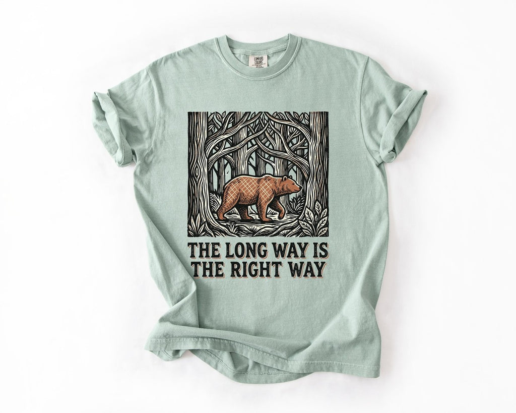 The Long Way Is The Right Way Tee - Bay