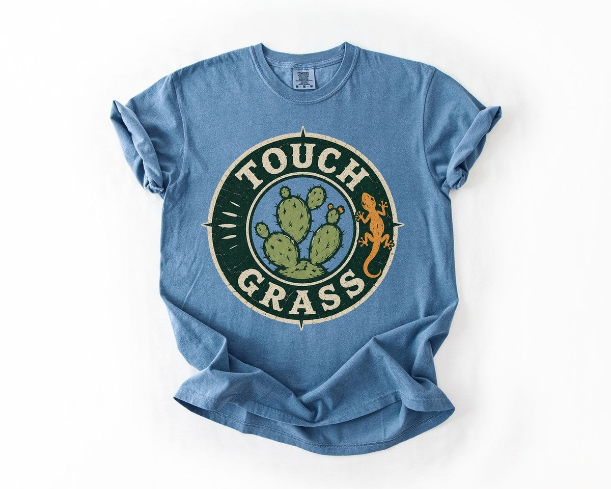 Touch Grass Cactus Patch - Blue Jean