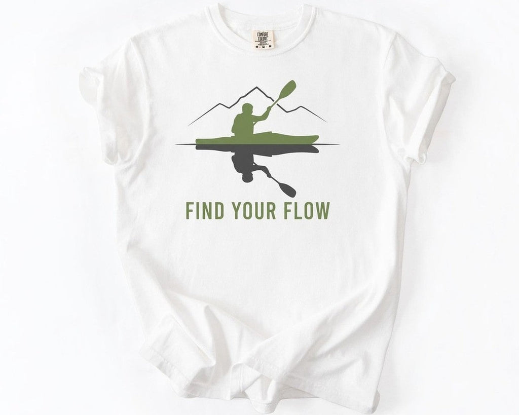 Find Your Flow Kayak T-Shirt - White