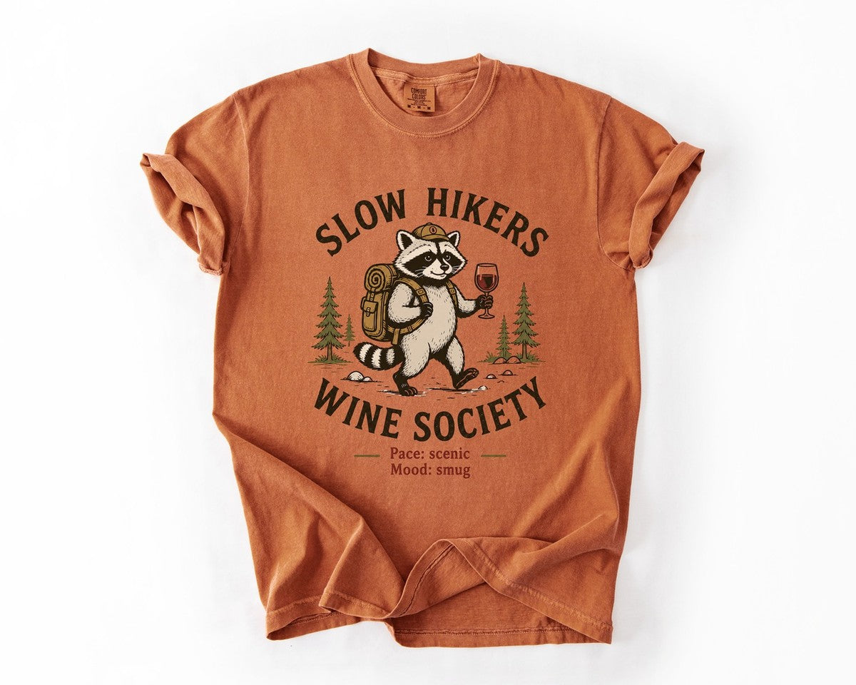Slow Hikers Wine Society Tee - Yam