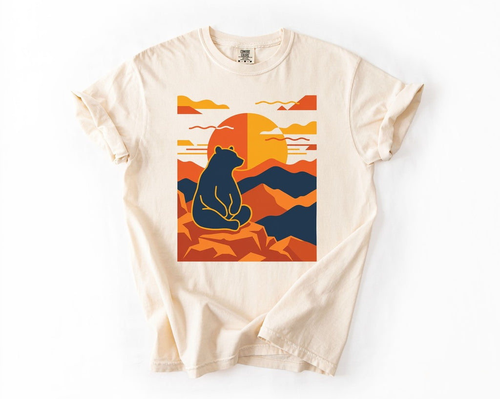 Bear Sunset Tee - Ivory