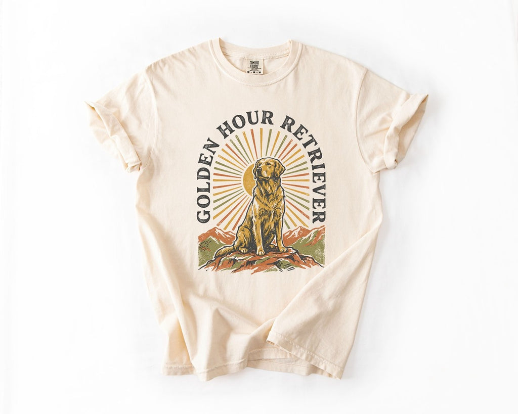 Golden Hour Retriever Tee - Ivory