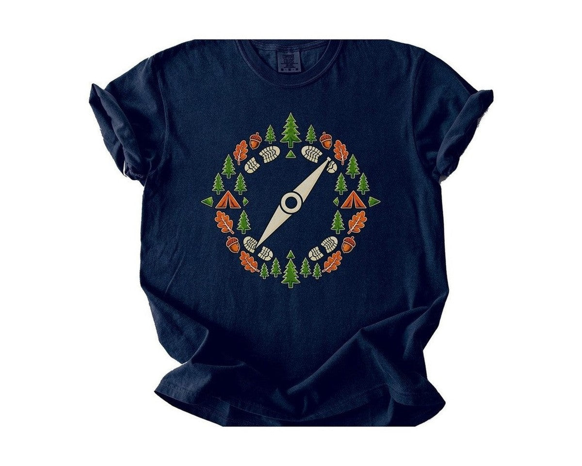 Adventure Compass T-Shirt - True Navy
