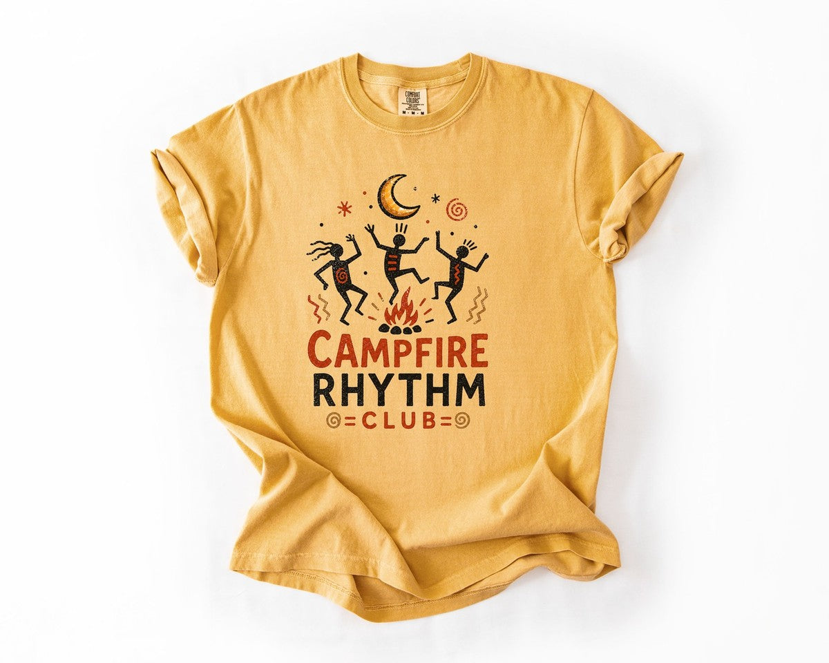 Campfire Rhythm Club Tee - Mustard