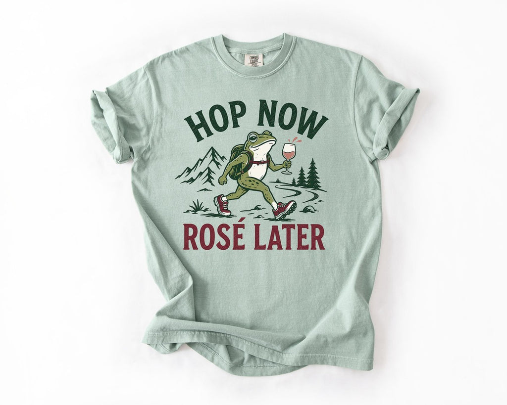 Hop Now Rose Later Tee - Bay