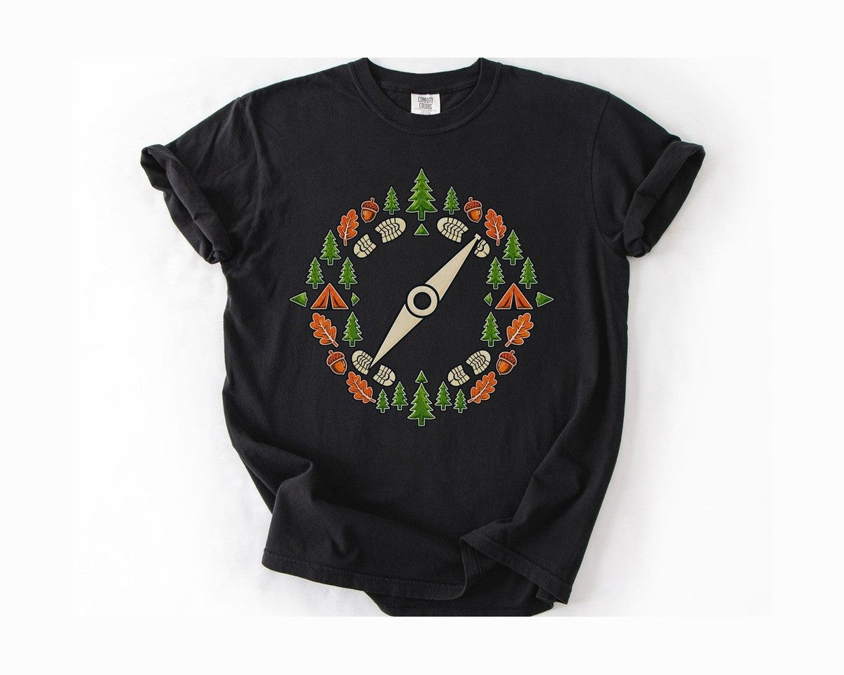 Adventure Compass T-Shirt - Black