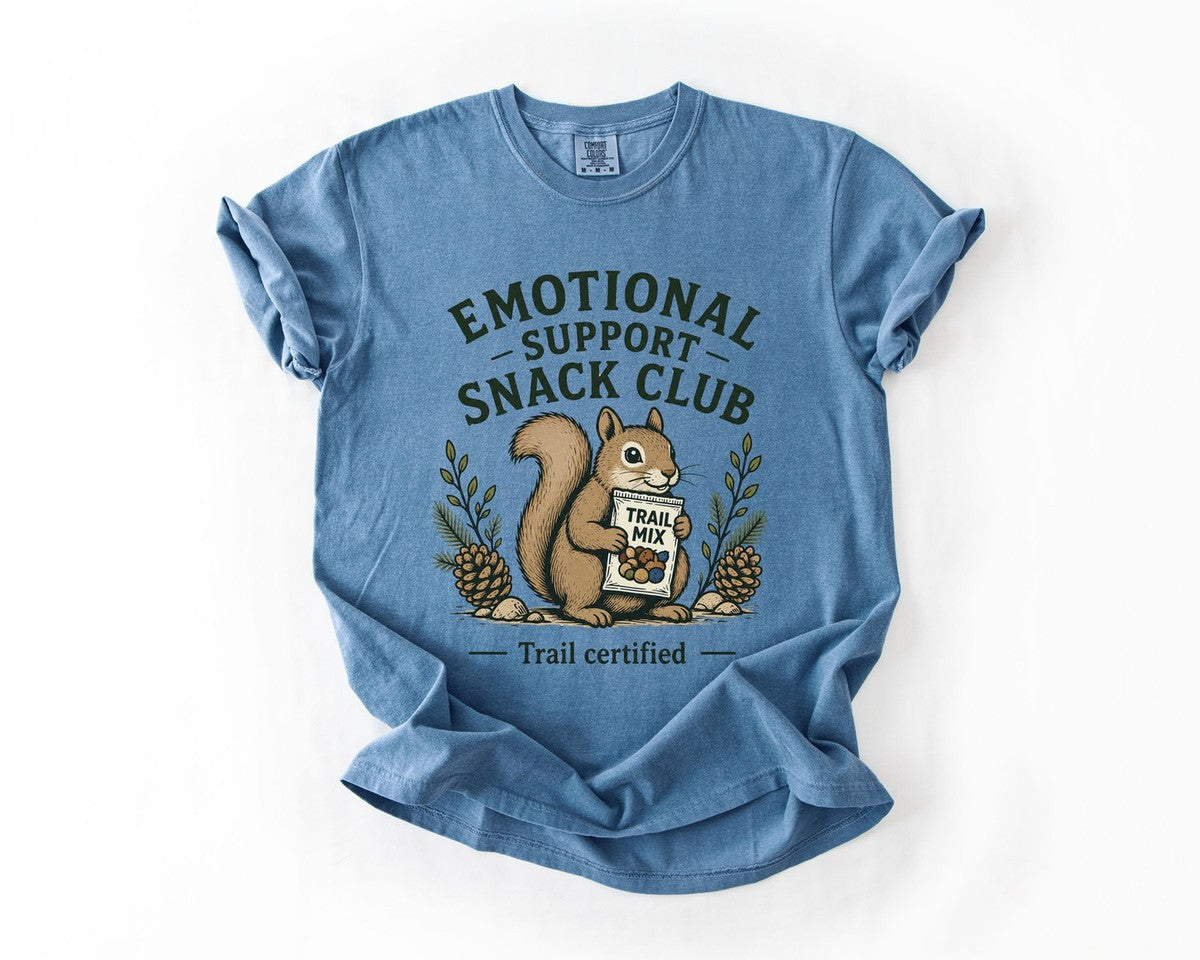 Emotional Support Snack Club Tee - Blue Jean