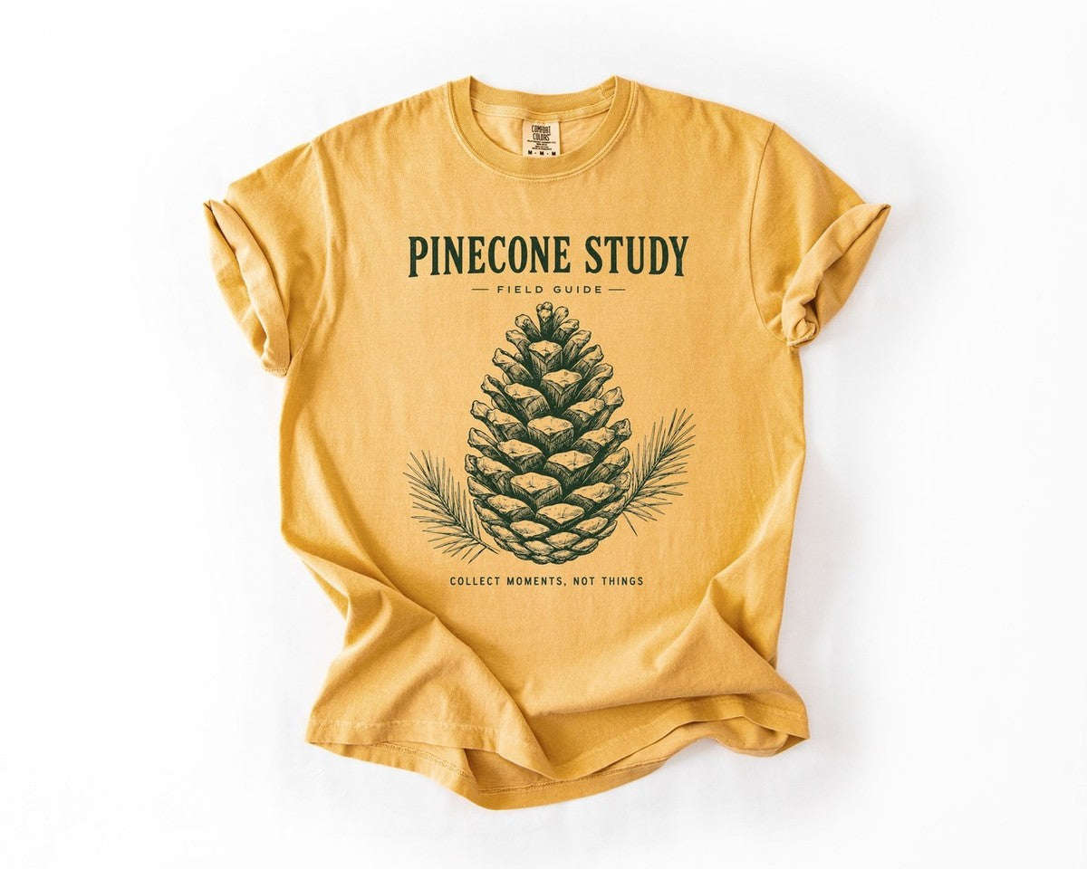 Pinecone Study Tee - Mustard