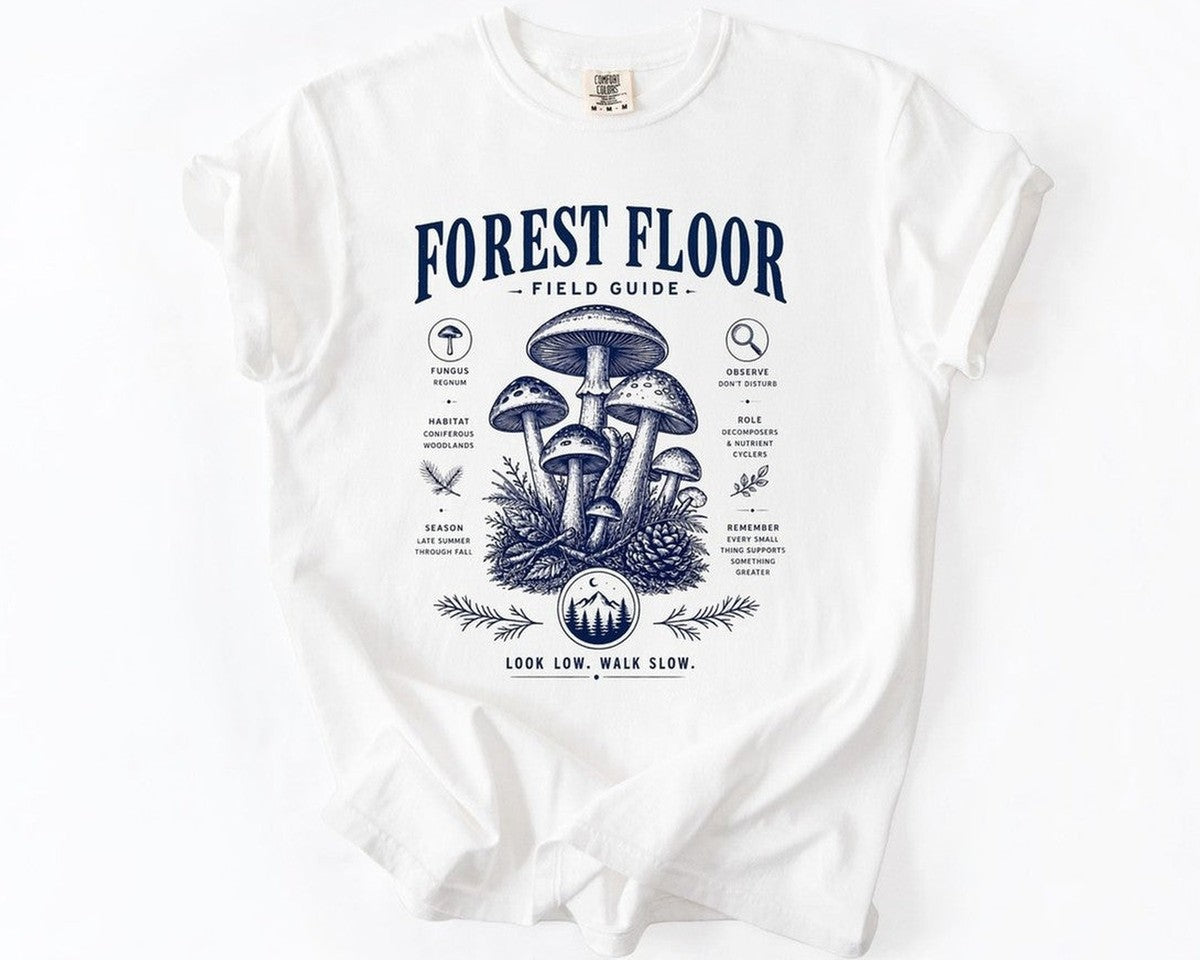 Forest Floor Field Guide T-Shirt - White