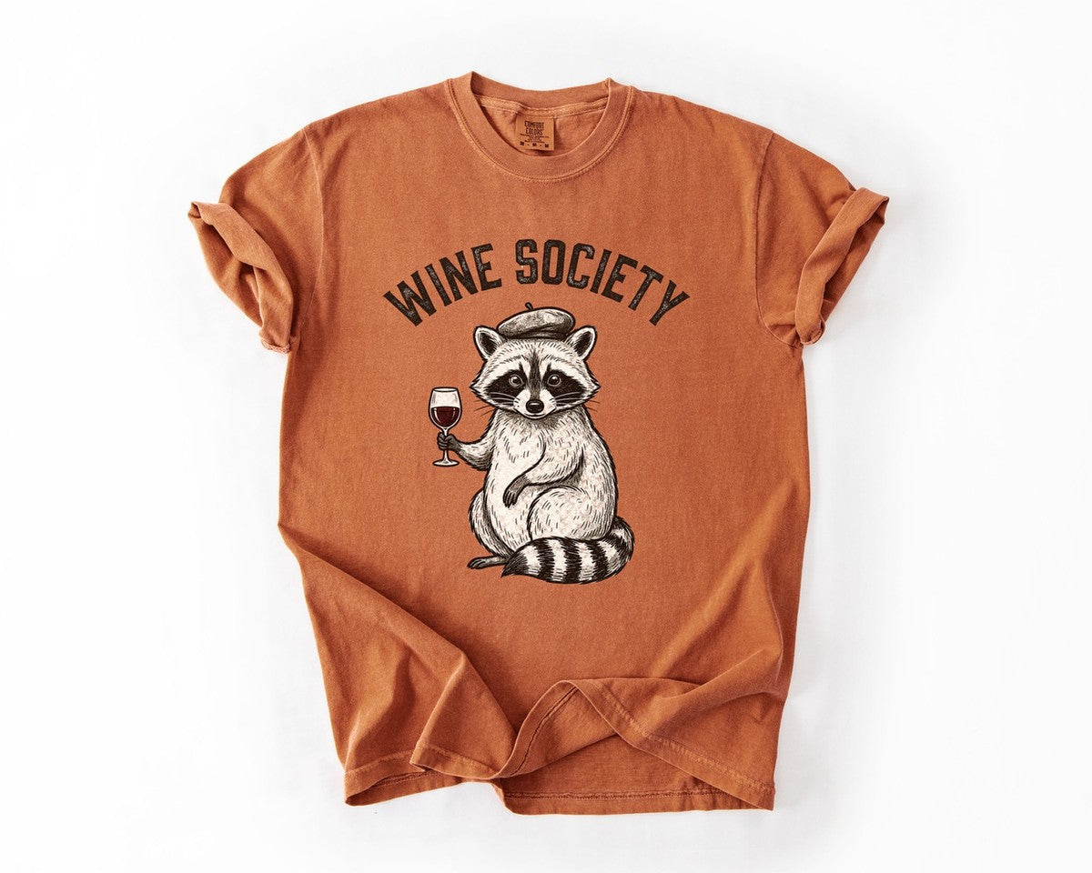 Wine Society Beret Tee - Yam