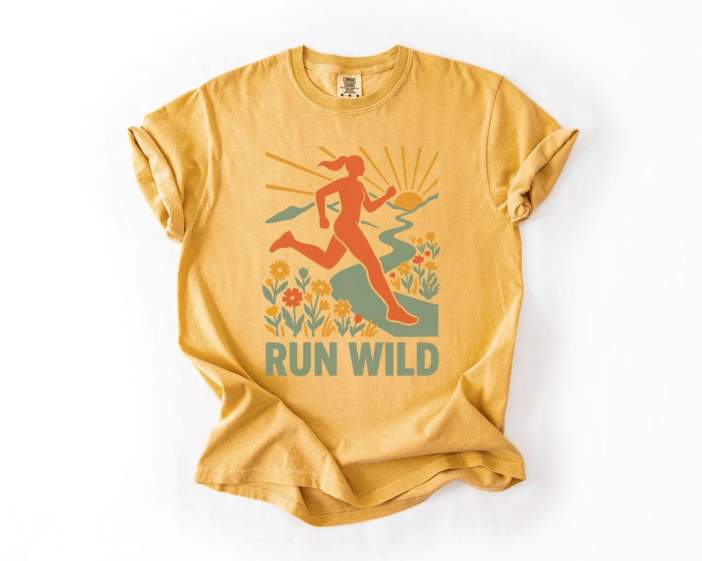 Run Wild Tee - Mustard