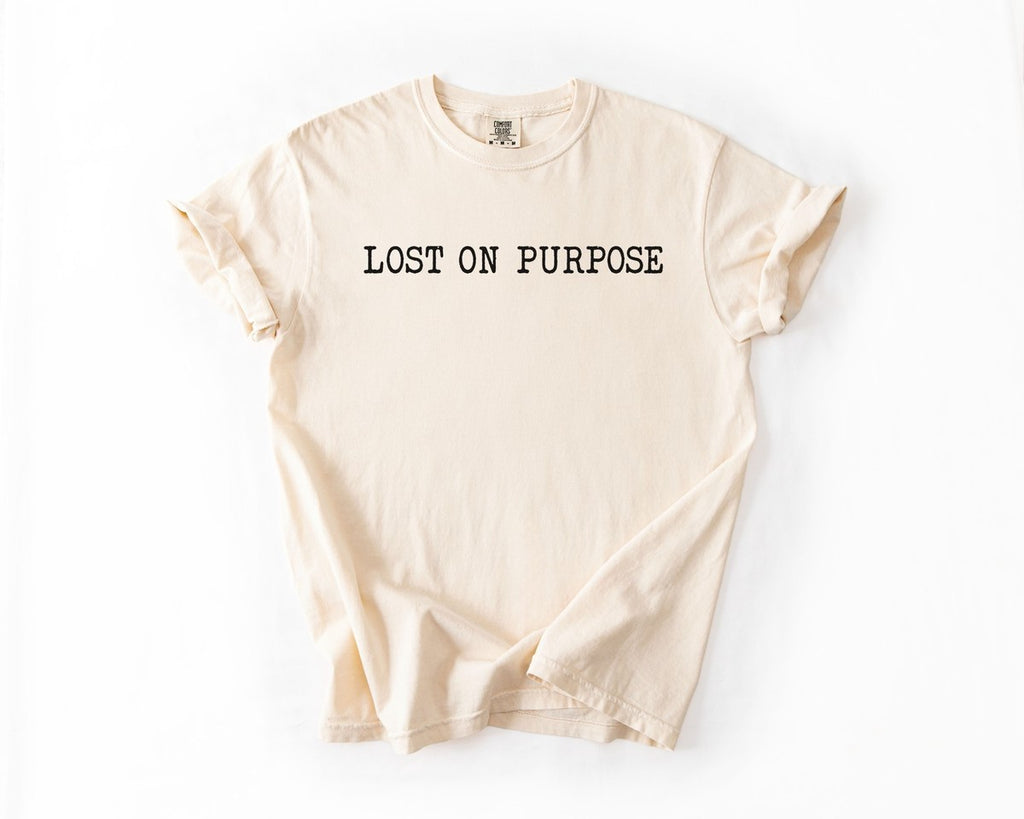 Lost On Purpose Tee - Ivory