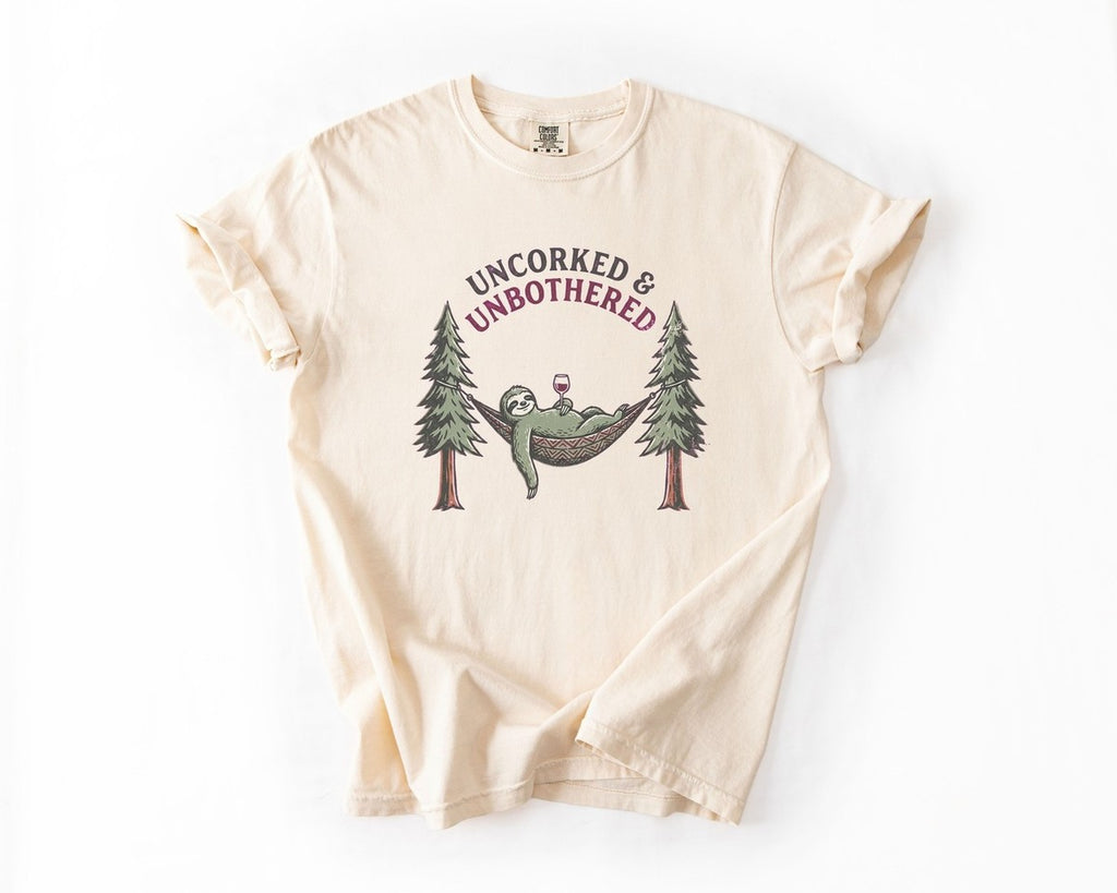 Uncorked & Unbothered Tee - Ivory