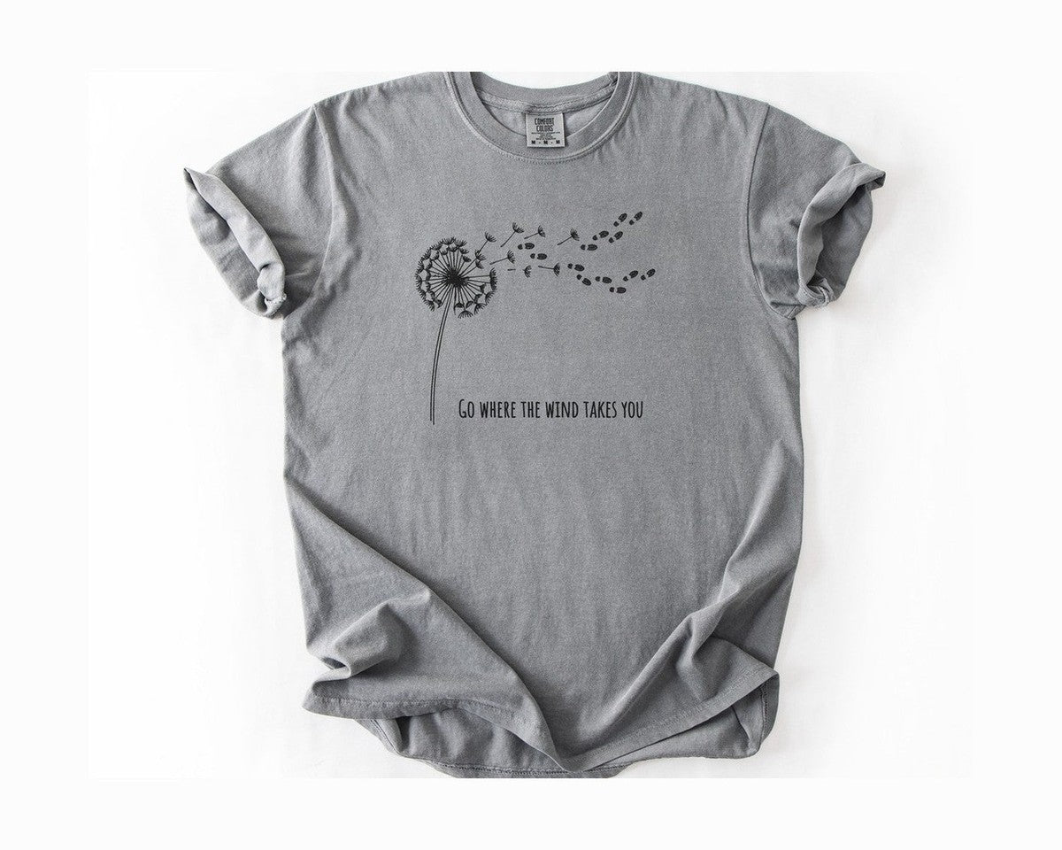 Dandelion Wishes T-Shirt - Grey