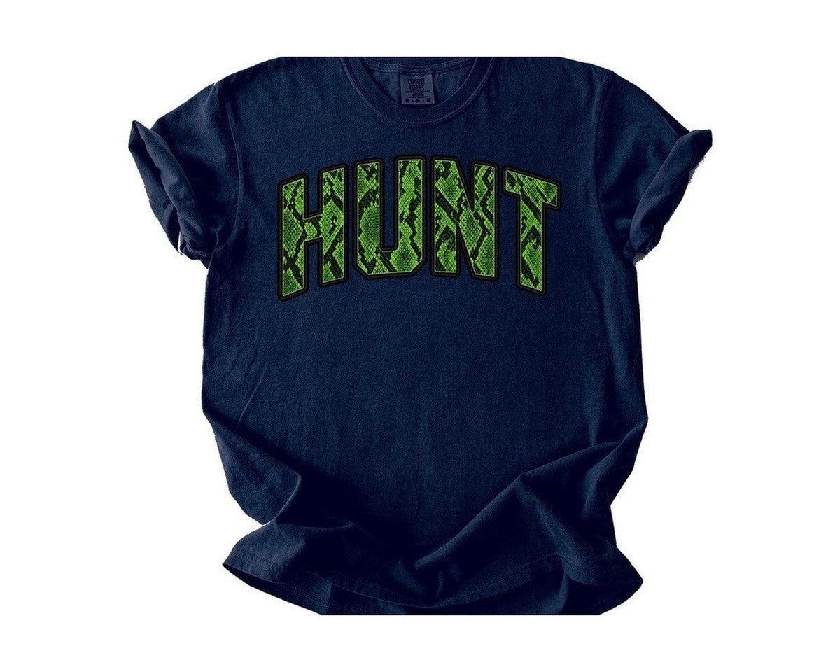 Hunt Camo T-Shirt - True Navy