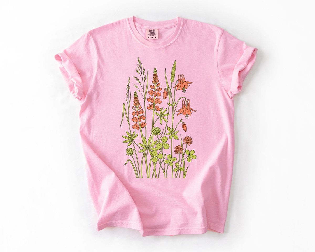 Wildflower Sketch Tee - Blossom