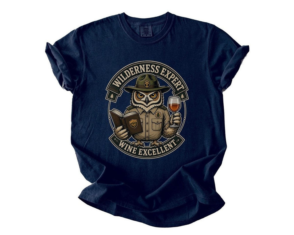 Wilderness Expert Owl Tee - True Navy