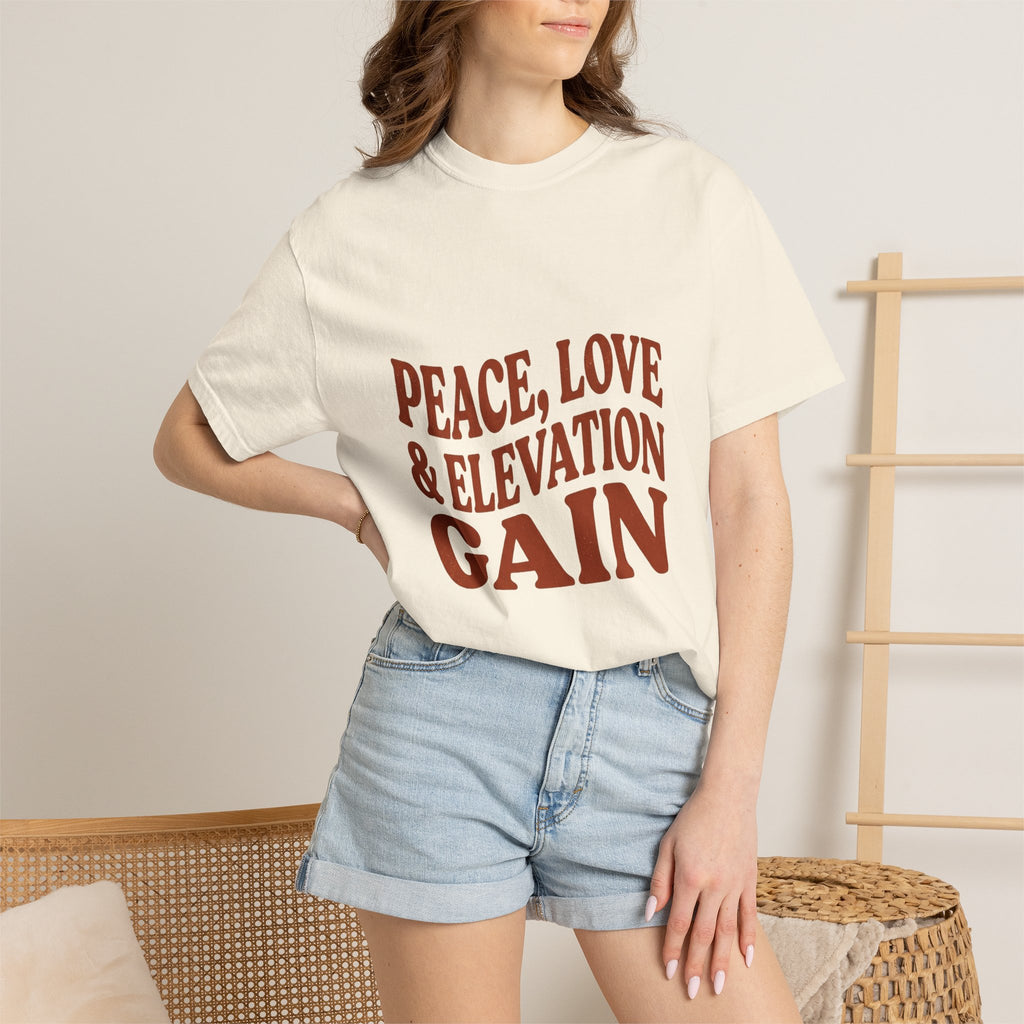 Peace Love & Elevation Gain Tee