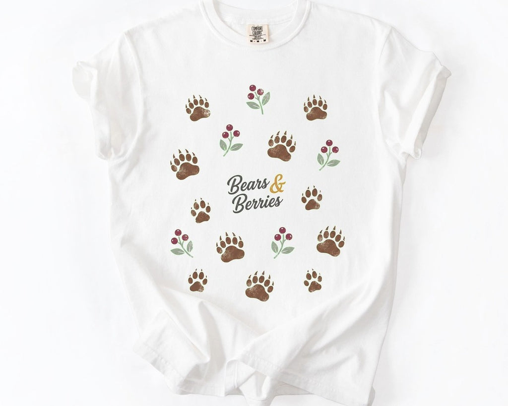 Bears & Berries Tee - White
