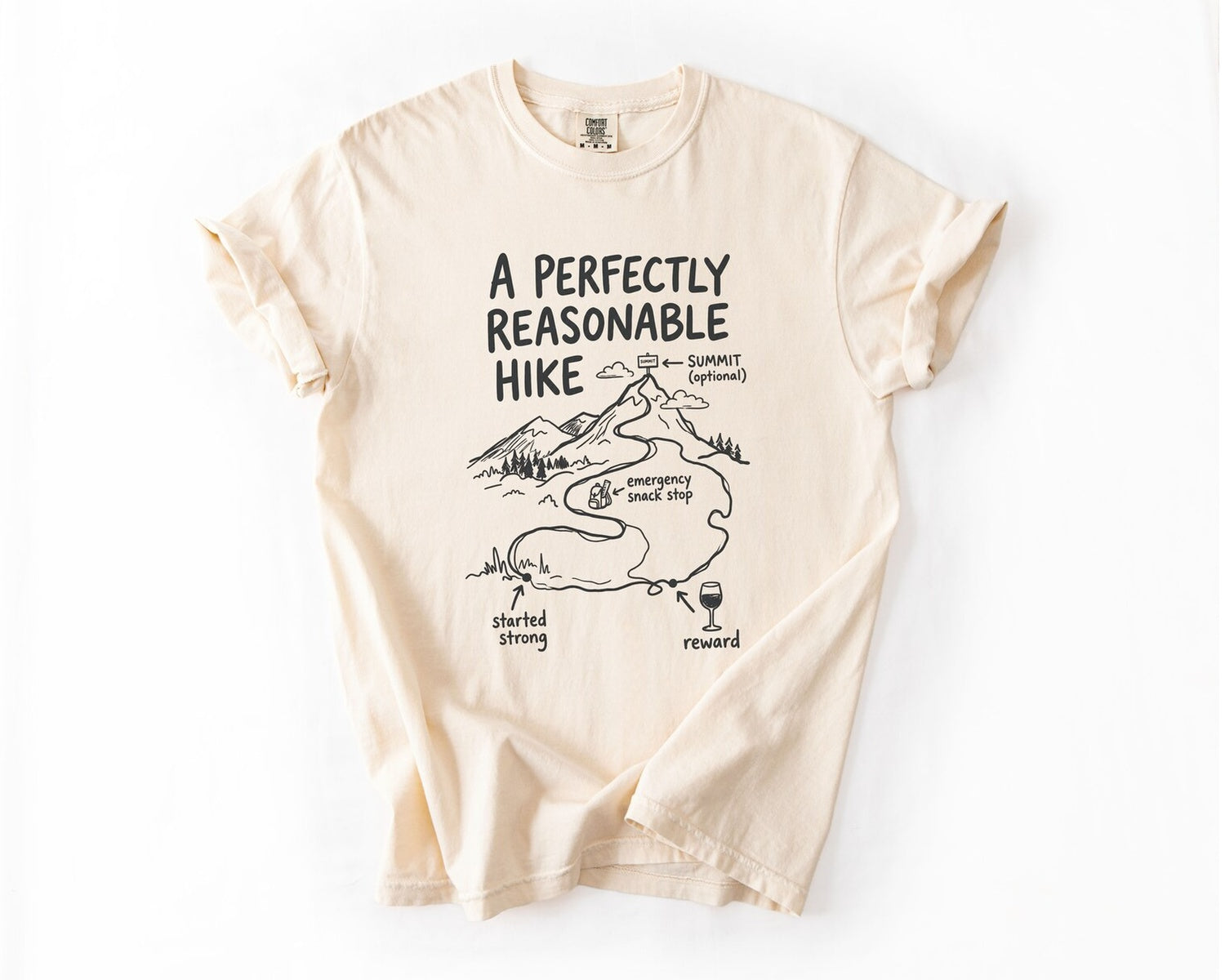 A Perfectly Reasonable Hike T-Shirt - Ivory