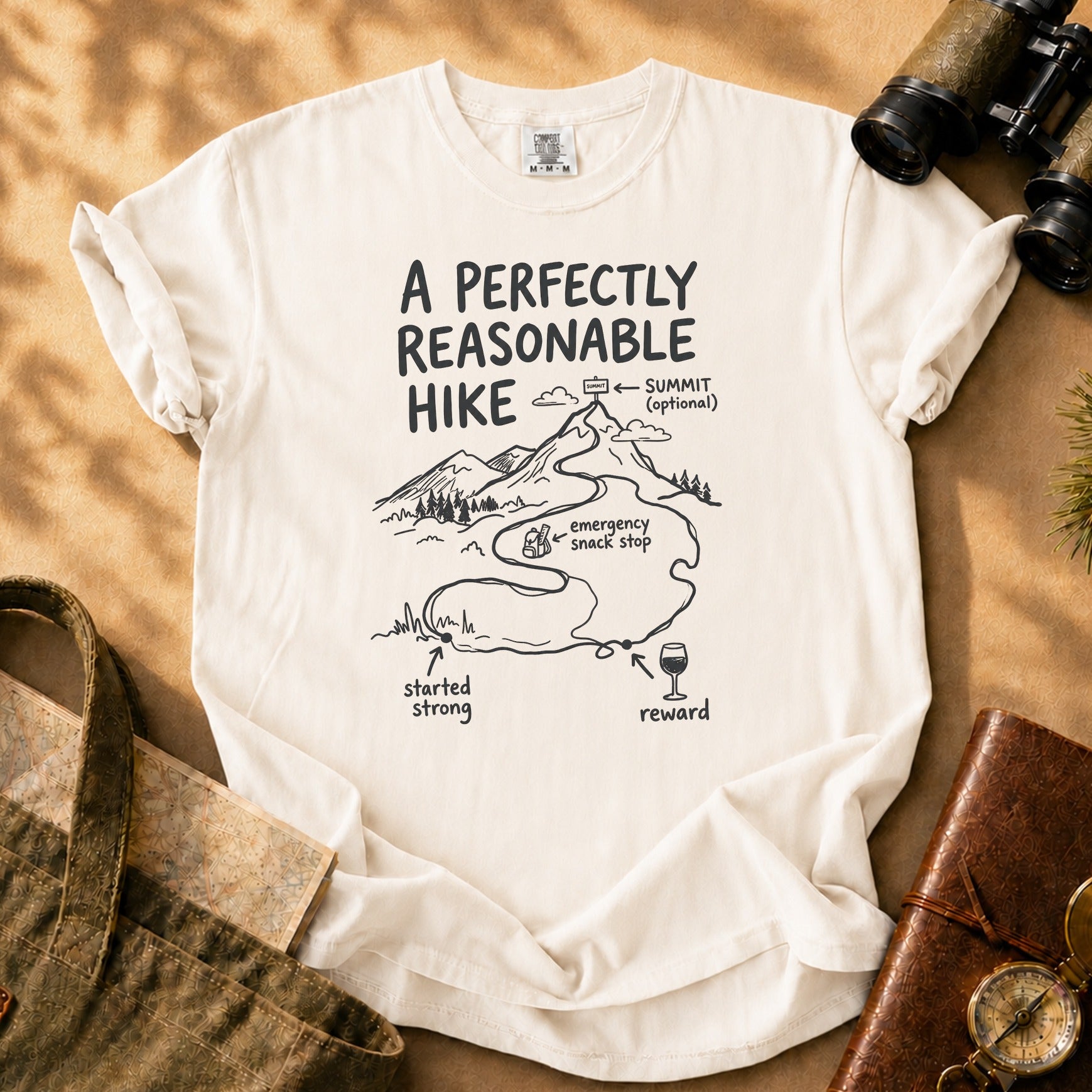 A Perfectly Reasonable Hike Tee - Ivory