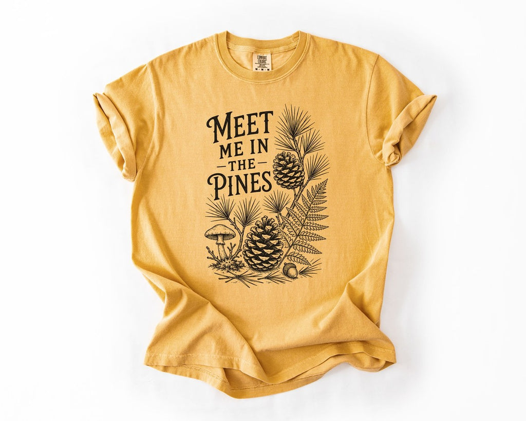 Meet Me In The Pines T-Shirt - Mustard
