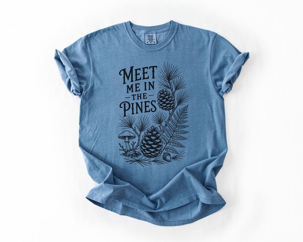 Meet Me In The Pines T-Shirt - Blue Jean